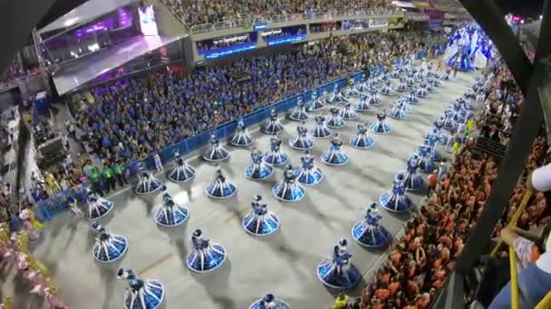 Rio Brazilië Februari 2020 Parade Van Sambaschool Unidos Tijuca Marques — Stockvideo