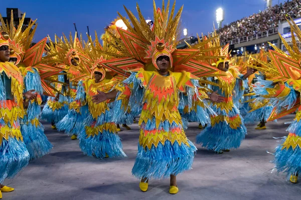 Rio Brasil Fevereiro 2020 Desfile Escola Samba Portela Marques Sapucai — Fotografia de Stock