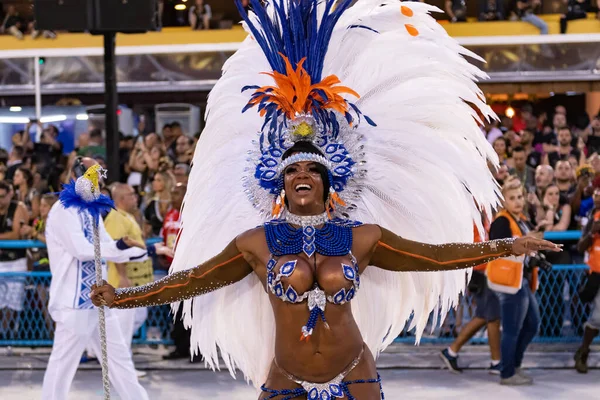 Rio Brasil Fevereiro 2020 Desfile Escola Samba Portela Marques Sapucai — Fotografia de Stock