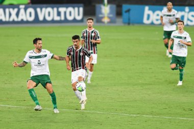Rio, Brezilya - 31 Ocak 2021: Martinelli Fluminense ile Goias arasındaki maçta Brezilya Şampiyonası Nilton Santos Stadyumu 'nda (Engenhao)