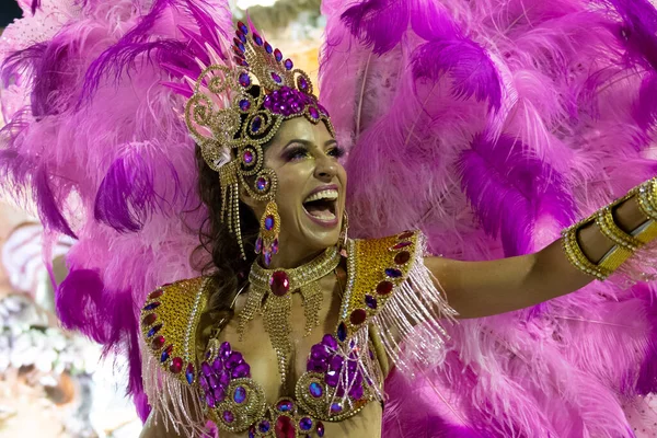 Rio Brazilië Februari 2020 Parade Van Sambaschool Mangueira Marques Sapucai — Stockfoto
