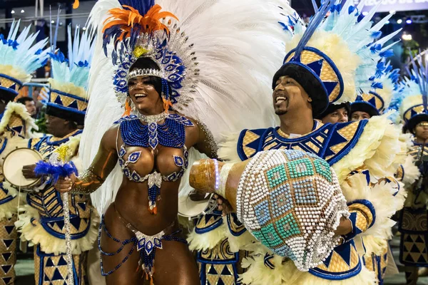 Río Brasil Febrero 2020 Desfile Escuela Samba Portela Sambodromo Marques —  Fotos de Stock