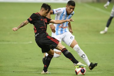 Rio, Brezilya - Mart 06, 2021: Michael Player Maracana Stadyumu 'nda Carioca Şampiyonası' nda Macae v Flamengo arasında maçta