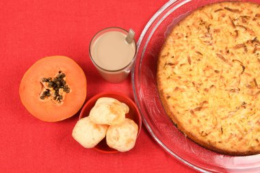 Brezilya Gıda Rehberi - Kahvaltı, sütlü, peynirli ve papaya meyveli kahve