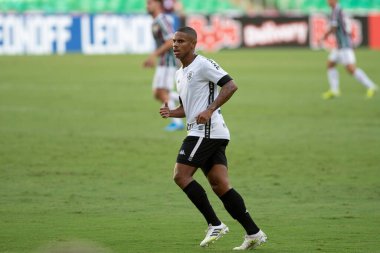 Rio, Brezilya - 17 Nisan 2021: Maracana Stadyumu 'nda Carioca Şampiyonası' ndan Fluminense v Botafogo maçında Rickson oyuncusu