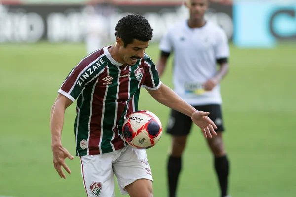 Rio Brasil Abril 2021 Egidio Jugador Partido Entre Fluminense Botafogo —  Fotos de Stock