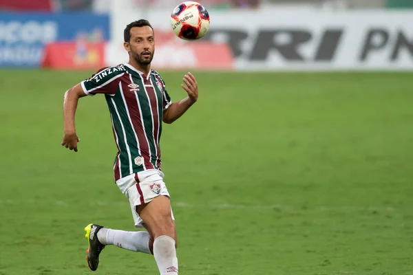 Rio Brasil Abril 2021 Jogador Nene Jogo Entre Fluminense Botafogo — Fotografia de Stock