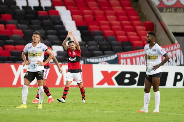 Rio Brazil April 2021 Michael Player Celebrate Match Flamengo Volta — Stock Photo, Image