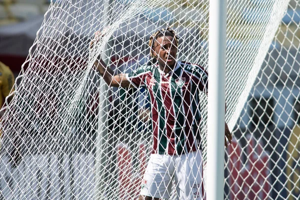 Rio Brazil April 2021 Abel Hernandez Player Match Fluminense Madureira — стокове фото