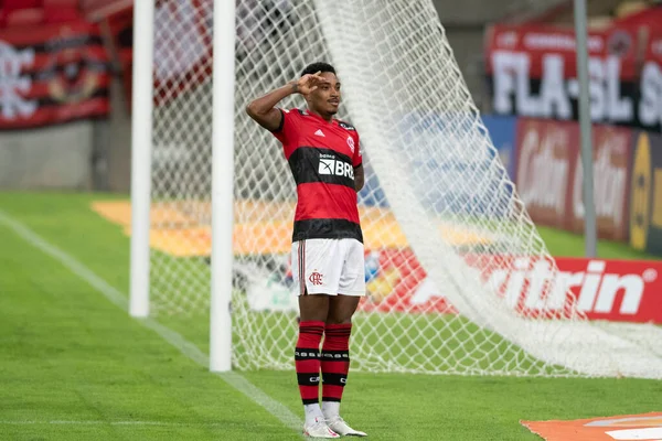 Rio Brésil Mai 2021 Joueur Vitinho Célèbre Dans Match Entre — Photo