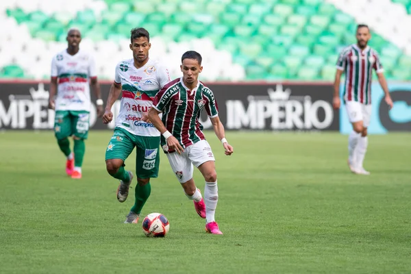 Rio Brasil Maio 2021 Gabriel Teixeira Joga Entre Fluminense Portuguesa — Fotografia de Stock