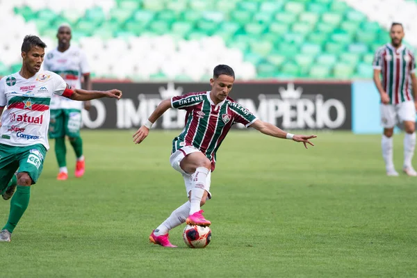 Rio Brasil Maio 2021 Gabriel Teixeira Joga Entre Fluminense Portuguesa — Fotografia de Stock