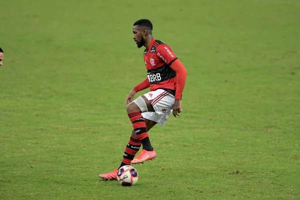 Rio Brasilien Maj 2021 Gerson Spelare Match Mellan Flamengo Fluminense — Stockfoto