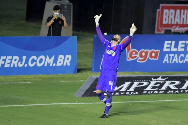 Rio Brasil Maio 2021 Goleiro Vanderlei Comemora Jogo Entre Vasco — Fotografia de Stock