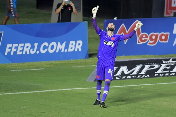 Rio Brasile Maggio 2021 Portiere Vanderlei Celebra Partita Tra Vasco — Foto Stock