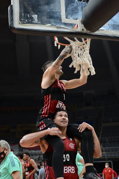 Rio Brazílie Květen 2021 Chuzito Hettsheimeir Slaví Flamengo Během Pánské — Stock fotografie