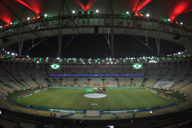 Rio, Brezilya - Haziran 03, 2021: Maracana Stadyumu 'nda oynanan Brezilya Kupası' nda Fluminense ile Bragantino arasındaki maçta Arena Virajı
