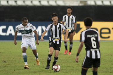 Rio, Brezilya - Haziran 05, 2021: Luis Oyama Sao Januario Stadyumu 'nda oynanan Brezilya Şampiyonası (serie A) maçında Fluminense ile Cuiaba arasındaki maçta