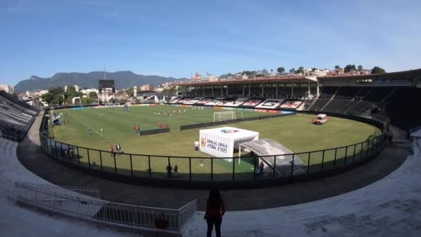 Río Brasil Junio 2021 Vista Del Estadio Vasco Gama Sao — Vídeo de stock