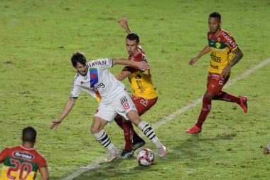 Rio, Brezilya - Haziran 27, 2021: Matias Galarza, Sao Januario Stadyumu 'nda Vasco -