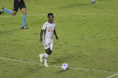 Rio, Brezilya - 27 Haziran 2021: Sao Januario Stadyumu 'nda düzenlenen Brezilya Şampiyonası' nın 7. turunda Fluminense ile Corinthians arasındaki maçta Cazares oyuncusu