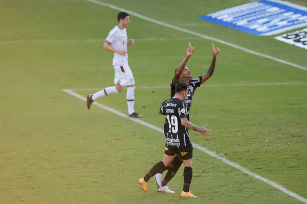 브라질 리우데자네이루 June 2021 Player Celebrate Match Fluminense Corinthians 7St — 스톡 사진