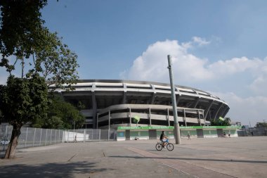 Rio, Brezilya - Temmuz 09, 2020: Maracana 'da açıklanan halkın% 10' u Copa America 2021 finali için bu cumartesi Maracana 'da Brezilya ve Arjantin arasında gerçekleştirilecek.