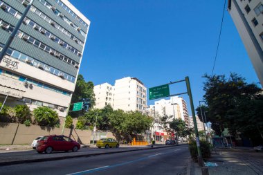 Rio, Brezilya - Haziran 03, 2020: 28 de Setembro Bulvarı 'nda hareketlilik