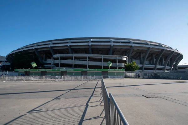 Rio Brazylia Lipca 2021 Fexternal Side Maracana Stadium Blue Sky — Zdjęcie stockowe