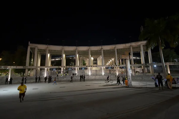 Río Brasil Julio 2021 Lado Externo Del Estadio Maracana Por — Foto de Stock