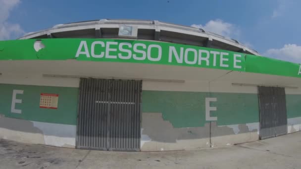 Rio Brasil Julho 2021 Portão Acesso Norte Estádio Maracana Dia — Vídeo de Stock