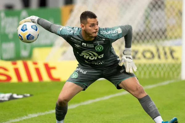 Rio Brasil Julho 2021 Joao Goleiro Jogo Entre Flamengo Chapecoense — Fotografia de Stock