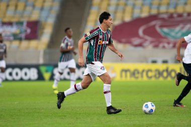 Rio, Brezilya - 17 Temmuz 2021: Maracana Stadyumu 'nda oynanan Brezilya Şampiyonası' nda (serie A) Fluminense 0-1 Gremio maçı arasında oynanan PH Ganso oyuncusu