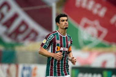 Rio, Brezilya - 17 Temmuz 2021: Maracana Stadyumu 'nda oynanan Brezilya Şampiyonası' nın (serie A) 12. turunda Fluminense 0-1 Gremio arasında oynanan maçta Egidio oyuncusu