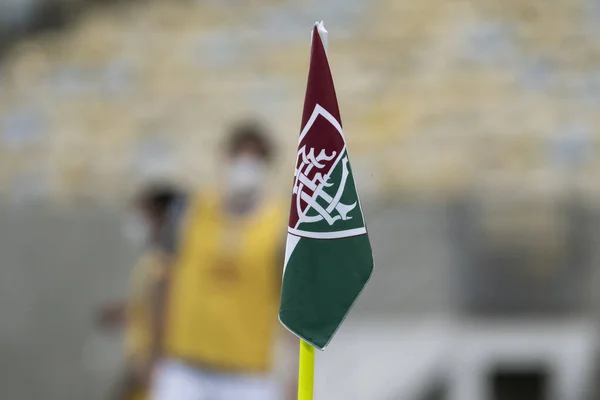 Rio Brazilië Juli 2021 Tricolor Vlag Match Tussen Fluminense Gremio — Stockfoto