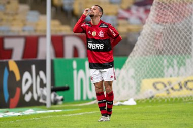 Rio, Brezilya - 29 Temmuz 2021: Michael, Maracana Stadyumu 'nda oynanan karşılaşmada Flamengo 6-0 ABC ile Brezilya Kupası arasında yer aldı.