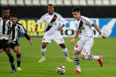Rio, Brezilya - 31 Temmuz 2021: Botafogo 2 ile 0 Vasco da Gama arasındaki maçta Gabriel PEC oyuncusu Nilton Santos Stadyumu 'nda oynanan Brezilya Şampiyonası' nın 15. turunda (B serisi)