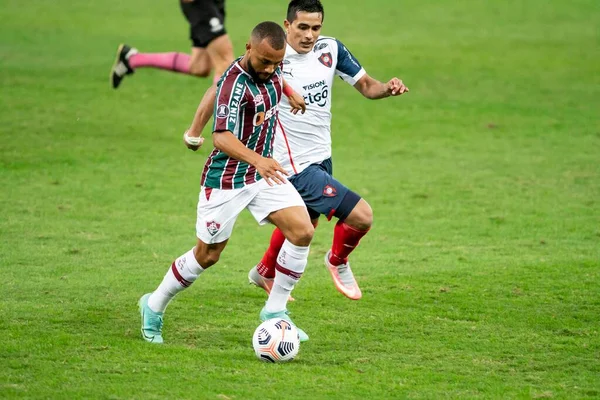 Rio Brezilya Ağustos 2021 Samuel Xavier Fluminense Ile Cerro Porteno — Stok fotoğraf