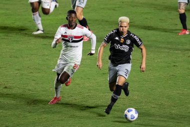 Rio, Brezilya - Ağustos 04, 2021: Marquinhos Gabriel, Sao Januario Stadyumu 'nda oynanan Brezilya Kupası maçında Vasco ile Sao Paulo arasındaki maçta oynadı.