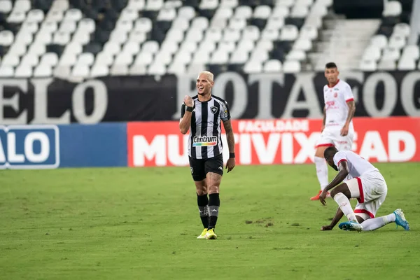 Rio Brasilien September 2021 Rafael Navarro Spieler Feiern Spiel Botafogo — Stockfoto