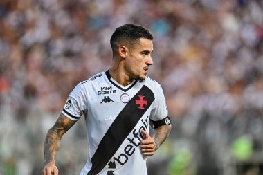 Rio, Brezilya - Ekim 05, 2025: Sao Januario Stadyumu 'nda oynanan Vasco x Vitoria maçında Coutinho oyuncusu