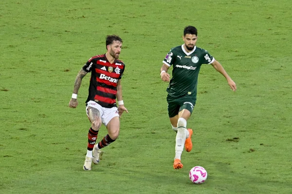 Rio, Brezilya - 19 Ekim 2025: Maracana Stadyumu 'ndaki Brezilya Şampiyonası' nın 29. Raundunda Flamengo 3 x 2 Palmeiras arasındaki maçta oyuncu
