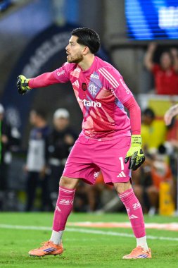 Rio, Brezilya - 09 Kasım 2025: Maracana Stadyumu 'nda oynanan Flamengo 3 x 2 Santos maçında Rossi oyuncusu