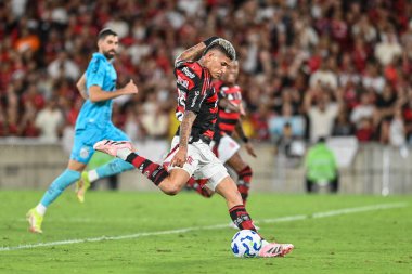 Rio, Brezilya - 09 Kasım 2025: Flamengo 3 x 2 Santos arasında oynanan maçta Maracana Stadyumu 'nda oynanan Brezilya Şampiyonası' nın 33. turunda Carrascal oyuncusu