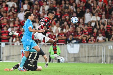 Rio, Brezilya - 09 Kasım 2025: Bruno Henrique Flamengo 3 x 2 Santos arasında oynanan maçta Maracana Stadyumu 'nda oynanan Brezilya Şampiyonası' nın 33. raundunda yer aldı.