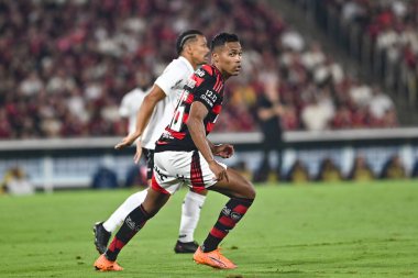 Rio, Brezilya - 03 Aralık 2025: Flamengo x Ceara ile Maracana Stadyumu 'nda oynanan maçta Alex Sandro oyuncusu