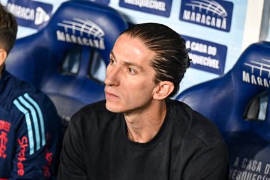 Rio, Brezilya - 3 Aralık 2025: Filipe Luis koçu Flamengo x Ceara arasında oynanan maçta Maracana Stadyumu 'nda oynanan 37.