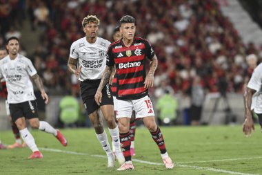 Rio, Brezilya - 03 Aralık 2025: Maracana Stadyumu 'nda oynanan Flamengo x Ceara maçında Lorran oyuncusu