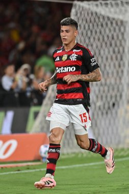 Rio, Brezilya - 03 Aralık 2025: Maracana Stadyumu 'nda oynanan Flamengo x Ceara maçında Brezilya Şampiyonası' nın 37. turunda Carrascal oyuncusu