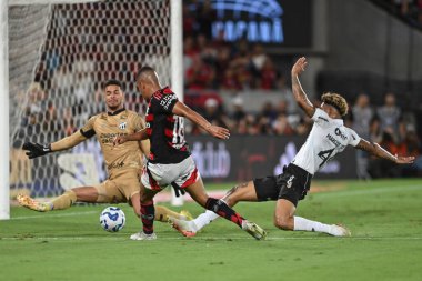 Rio, Brezilya - 3 Aralık 2025: Samuel Lino, Flamengo x Ceara arasında oynanan maçta Maracana Stadyumu 'nda oynanan 37.